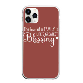 Чехол для iPhone 11 Pro матовый с принтом Любовь в семье это счастье в Екатеринбурге, Силикон |  | доброта | красивые фразы | любовь | мудрые фразы. | настроение | позитив | радость | семейное счастье | семья | счастье