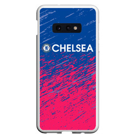 Чехол для Samsung S10E с принтом Chelsea \ Челси. в Екатеринбурге, Силикон | Область печати: задняя сторона чехла, без боковых панелей | Тематика изображения на принте: chelsea | fc | football | football club | sport | спорт | спортивные | униформа | фирменные цвета | фк | футбол | футбольный клуб | челси