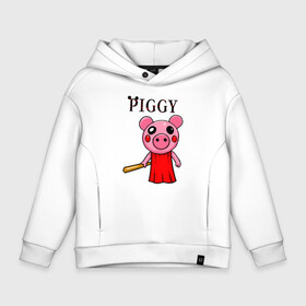 Детское худи Oversize хлопок с принтом ROBLOX PIGGY в Екатеринбурге, френч-терри — 70% хлопок, 30% полиэстер. Мягкий теплый начес внутри —100% хлопок | боковые карманы, эластичные манжеты и нижняя кромка, капюшон на магнитной кнопке | Тематика изображения на принте: piggy | roblox | roblox games | roblox piggy | игра роблокс | пигги. | роблокс | роблокс пигги | робукс