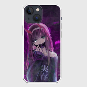 Чехол для iPhone 13 mini с принтом Zero Two in mask в Екатеринбурге,  |  | darling | darling in the franxx | zero two | в маске | вайфу | зеро ту | код 002 | любимый во франксе | франкс