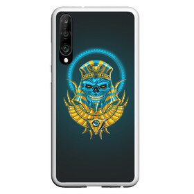 Чехол для Honor P30 с принтом PHARAOH 2.0 в Екатеринбурге, Силикон | Область печати: задняя сторона чехла, без боковых панелей | абстракция | геометрия | головы животных | злое | необычное | неон | прикольное | текстура | черепа | эпичное | яркое