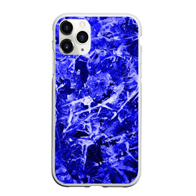 Чехол для iPhone 11 Pro матовый с принтом Dark Blue Gan в Екатеринбурге, Силикон |  | abstraction | blue | frost | frozen | ice | shine | surface | texture | абстракция | блеск | замерзший | лед | мороз | поверхность | синий | текстура