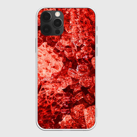 Чехол для iPhone 12 Pro Max с принтом RED-Style в Екатеринбурге, Силикон |  | abstraction | crystals | red | shapes | shards | shine | texture | абстракция | блеск | красный | кристалы | осколки | текстура | формы