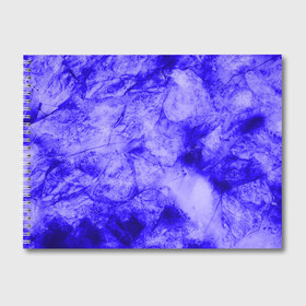 Альбом для рисования с принтом Ice-$$$ в Екатеринбурге, 100% бумага
 | матовая бумага, плотность 200 мг. | abstraction | blue | cracks | frozen | ice | lines | patterns | shapes | texture | абстракция | замерзший | лед | линии | синий | текстура | трещины | узоры | формы