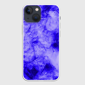 Чехол для iPhone 13 mini с принтом Ice в Екатеринбурге,  |  | abstraction | blue | cracks | frozen | ice | lines | patterns | shapes | texture | абстракция | замерзший | лед | линии | синий | текстура | трещины | узоры | формы