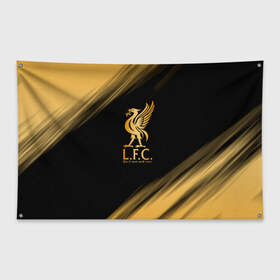 Флаг-баннер с принтом Liverpool \ Ливерпуль. в Екатеринбурге, 100% полиэстер | размер 67 х 109 см, плотность ткани — 95 г/м2; по краям флага есть четыре люверса для крепления | lfc | liverpool | sport | ynwa | ливерпуль | лфк | спорт