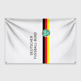 Флаг-баннер с принтом СБОРНАЯ ГЕРМАНИЯ в Екатеринбурге, 100% полиэстер | размер 67 х 109 см, плотность ткани — 95 г/м2; по краям флага есть четыре люверса для крепления | champion | deutscher | football | fussball | germany | sport | бавария | берлин | германия | сборная | спорт | триколор | футбол