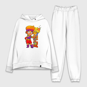 Женский костюм хлопок Oversize с принтом Brawl Stars   Amber в Екатеринбурге,  |  | amber | brawl amber | brawl fire girl | brawl stars | brawl stars amber | brawl stars logo | brawl новый герой | brawler | new brawler | бравл стар эмбер | бравл старс | бравл эмбер | эмбер