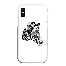 Чехол для iPhone XS Max матовый с принтом Zebra в Екатеринбурге, Силикон | Область печати: задняя сторона чехла, без боковых панелей | africa | black | savanna | stripe | white | zebra | африка | белый | зебра | полоска | саванна | черный