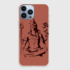 Чехол для iPhone 13 Pro Max с принтом Бог Шива в Екатеринбурге,  |  | бог шива. | духовность | иероглифы | индийские боги | индуистское божество