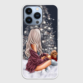Чехол для iPhone 13 Pro с принтом Девушка в Екатеринбурге,  |  | Тематика изображения на принте: 2021 | гирлянда | девочка | девушка | елка | енот | кот | котик | лайки | лиса | люблю | любовь | мама и дочь | новогодняя | новый год | одиночество | панда | праздний | прикольная | сказка | собачка | стерва