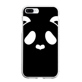 Чехол для iPhone 7Plus/8 Plus матовый с принтом Panda white в Екатеринбурге, Силикон | Область печати: задняя сторона чехла, без боковых панелей | panda | животные | медведь | мишка | панда