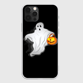 Чехол для iPhone 12 Pro Max с принтом Halloween в Екатеринбурге, Силикон |  | ghost | halloween | jack | lantern | pumpkin | призрак | светильник джека | хэллоуин