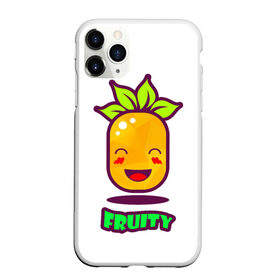 Чехол для iPhone 11 Pro Max матовый с принтом Fruity в Екатеринбурге, Силикон |  | fruit | ананас | вкусно | сладость | фрукты
