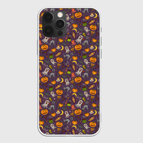 Чехол для iPhone 12 Pro Max с принтом Halloween в Екатеринбурге, Силикон |  | cat | ghost | halloween | monster | skull | zombie | зомби | кладбище | кот | кошка | летучая | монстр | монстры | мышь | приведение | приведения | призрак | призраки | тыква | хэллоуин | череп