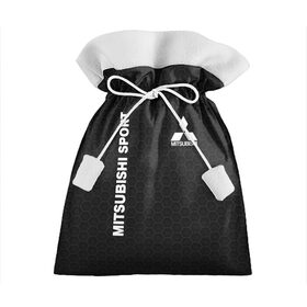 Подарочный 3D мешок с принтом MITSUBISHI в Екатеринбурге, 100% полиэстер | Размер: 29*39 см | mitsubishi | авто | автомобиль | лого | логотип | митсубиси | митсубиши | соты | текстура