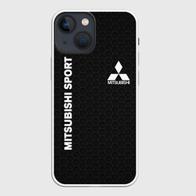 Чехол для iPhone 13 mini с принтом MITSUBISHI в Екатеринбурге,  |  | mitsubishi | авто | автомобиль | лого | логотип | митсубиси | митсубиши | соты | текстура