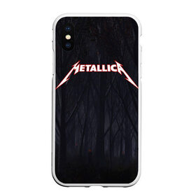 Чехол для iPhone XS Max матовый с принтом Metallica в Екатеринбурге, Силикон | Область печати: задняя сторона чехла, без боковых панелей | metallica | rok | джеймс хэтфилд | кирк хэммет | ларс ульрих | металика | металл | металлика | музыка | рок | рок группа