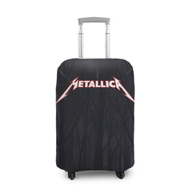 Чехол для чемодана 3D с принтом Metallica в Екатеринбурге, 86% полиэфир, 14% спандекс | двустороннее нанесение принта, прорези для ручек и колес | metallica | rok | джеймс хэтфилд | кирк хэммет | ларс ульрих | металика | металл | металлика | музыка | рок | рок группа