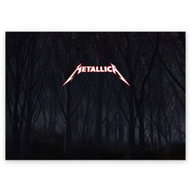 Поздравительная открытка с принтом Metallica в Екатеринбурге, 100% бумага | плотность бумаги 280 г/м2, матовая, на обратной стороне линовка и место для марки
 | metallica | rok | джеймс хэтфилд | кирк хэммет | ларс ульрих | металика | металл | металлика | музыка | рок | рок группа