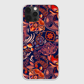 Чехол для iPhone 12 Pro Max с принтом Ornament-S в Екатеринбурге, Силикон |  | branches | colorful | flowers | leaves | ornament | pattern | ветки | листья | орнамент | разноцветный | узор | цветы