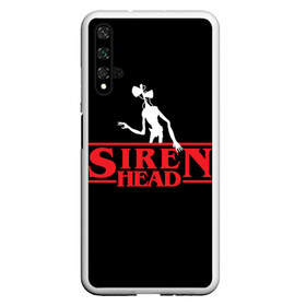 Чехол для Honor 20 с принтом Siren Head в Екатеринбурге, Силикон | Область печати: задняя сторона чехла, без боковых панелей | 6789 | foundation | head | scp | siren | sirenhead | stranger | things | голова | дела | объект | объекты | очень | сирена | сиреноголовый | странные | фонд