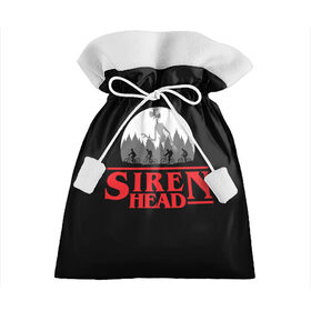 Подарочный 3D мешок с принтом Siren Head в Екатеринбурге, 100% полиэстер | Размер: 29*39 см | Тематика изображения на принте: 6789 | foundation | head | scp | siren | sirenhead | stranger | things | голова | дела | объект | объекты | очень | сирена | сиреноголовый | странные | фонд