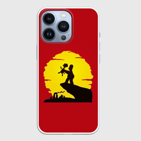 Чехол для iPhone 13 Pro с принтом КОРОЛЬ БАРТ в Екатеринбурге,  |  | африка | барт | закат | коль лев | мультфильм | симпсоны