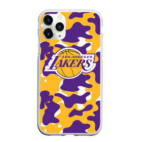 Чехол для iPhone 11 Pro матовый с принтом LA LAKERS | ЛЕЙКЕРС в Екатеринбурге, Силикон |  | Тематика изображения на принте: bryant | james | jordan | kobe | la lakers | lakers | lebron | nba | брайант | брайнт | джеймс | джордан | коби | леброн | лейкерс | лэйкерс | мамба | нба | черная