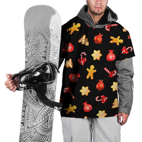 Накидка на куртку 3D с принтом Новогодний микс в Екатеринбурге, 100% полиэстер |  | Тематика изображения на принте: 