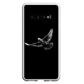 Чехол для Samsung Galaxy S10 с принтом Голубь в Екатеринбурге, Силикон | Область печати: задняя сторона чехла, без боковых панелей | голуби | голубь | голубь мира | животные | птицы