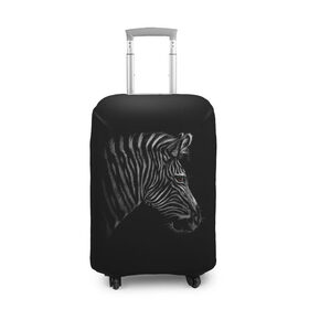 Чехол для чемодана 3D с принтом Зебра в Екатеринбурге, 86% полиэфир, 14% спандекс | двустороннее нанесение принта, прорези для ручек и колес | голова зебры | животные | звери | зебра | зебры