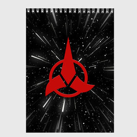 Скетчбук с принтом Klingons Logo (Z) в Екатеринбурге, 100% бумага
 | 48 листов, плотность листов — 100 г/м2, плотность картонной обложки — 250 г/м2. Листы скреплены сверху удобной пружинной спиралью | klingon | klingons | klinzhai | star trek | startrek | азетбур | варак | гаурон | горкон | звездный путь | инопланетная цивилизация | кейлесс незабываемый | клингон | клинжай | кронос | марток | молор | рекло | сомпек