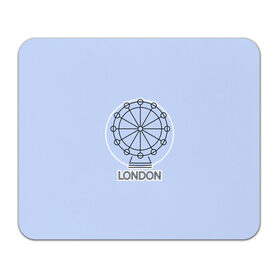 Коврик для мышки прямоугольный с принтом Лондон London Eye в Екатеринбурге, натуральный каучук | размер 230 х 185 мм; запечатка лицевой стороны | blue circle | england | english | europe | eye | gb | icon | london | travel | uk | vacation | англия | аттракцион | великобритания | европа | иконка | колесо обозрения | лондон | лондонский глаз | надпись | отпуск | поездка | путешествие |