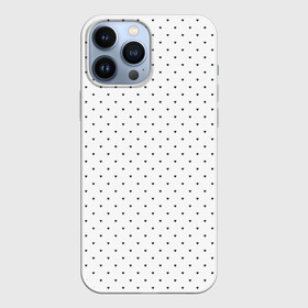 Чехол для iPhone 13 Pro Max с принтом Сердечки черные на белом в Екатеринбурге,  |  | heart pattern | hearts | polka dot hearts | сердечки | сердечки в стиле горошек | сердечки горошек | сердечки узорчик | сердце | сердце узор | узор горошек