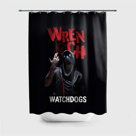 Штора 3D для ванной с принтом Watch Dogs: Legion в Екатеринбурге, 100% полиэстер | плотность материала — 100 г/м2. Стандартный размер — 146 см х 180 см. По верхнему краю — пластиковые люверсы для креплений. В комплекте 10 пластиковых колец | watch dogs | watch dogs 2 | watch dogs: legion | группы dedsec | игра