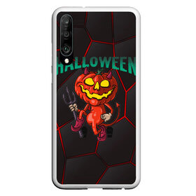 Чехол для Honor P30 с принтом Halloween в Екатеринбурге, Силикон | Область печати: задняя сторона чехла, без боковых панелей | blood | diablo | haloween | horror | дьявол | зомби | кости | кровь | мозги | мясо | страшилка | ужасы | хеллоуин | хелоуин