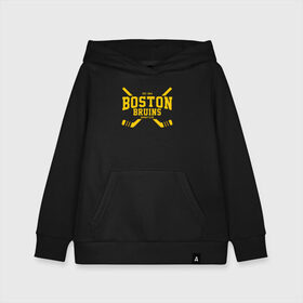 Детская толстовка хлопок с принтом Boston Bruins в Екатеринбурге, 100% хлопок | Круглый горловой вырез, эластичные манжеты, пояс, капюшен | boston | boston bruins | bruins | hockey | nhl | usa | бостон | бостон брюинз | нхл | спорт | сша | хоккей | шайба
