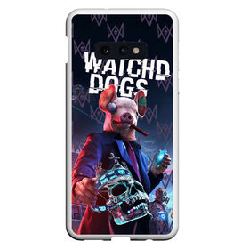 Чехол для Samsung S10E с принтом Watch Dogs: Legion в Екатеринбурге, Силикон | Область печати: задняя сторона чехла, без боковых панелей | 