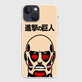 Чехол для iPhone 13 mini с принтом Безкожный Титан. ATTACK ON TITAN в Екатеринбурге,  |  | anime | attack on titan | аниме | армин арлерт | атак он титан | атака на титанов | атака титанов | великаны | гарнизон | колоссальный | леви | легион разведки | лого | манга | микаса аккерман | разведкорпус