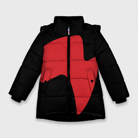 Зимняя куртка для девочек 3D с принтом drive lightning red в Екатеринбурге, ткань верха — 100% полиэстер; подклад — 100% полиэстер, утеплитель — 100% полиэстер. | длина ниже бедра, удлиненная спинка, воротник стойка и отстегивающийся капюшон. Есть боковые карманы с листочкой на кнопках, утяжки по низу изделия и внутренний карман на молнии. 

Предусмотрены светоотражающий принт на спинке, радужный светоотражающий элемент на пуллере молнии и на резинке для утяжки. | Тематика изображения на принте: 