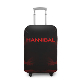 Чехол для чемодана 3D с принтом Hannibal в Екатеринбурге, 86% полиэфир, 14% спандекс | двустороннее нанесение принта, прорези для ручек и колес | hannibal | ганибал | ганнибал | лектер | лектор | мадс миккельсен | сериал | сериалы | хью дэнси