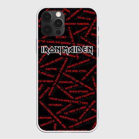 Чехол для iPhone 12 Pro с принтом IRON MAIDEN SONGS (Z) в Екатеринбурге, силикон | область печати: задняя сторона чехла, без боковых панелей | Тематика изображения на принте: dave | iron maiden | murray | music | percy harris | rock | адриан смит | айрон мэйден | брюс дикинсон | дэйв мюррей | железная дева | музик | нико макбрэйн | рок | стив харрис | ужасы | хеви метал | яник герс