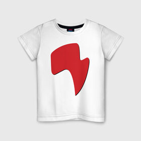 Детская футболка хлопок с принтом огонёк red в Екатеринбурге, 100% хлопок | круглый вырез горловины, полуприлегающий силуэт, длина до линии бедер | drive | drive fitness | драйв | драйв фитнес