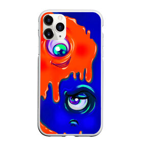 Чехол для iPhone 11 Pro Max матовый с принтом FUNNY EYES в Екатеринбурге, Силикон |  | Тематика изображения на принте: веселые глаза | глаза | капли | краски | цвета | эмоция