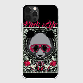Чехол для iPhone 12 Pro Max с принтом Розовая жизнь в Екатеринбурге, Силикон |  | голова медведя. | голова панды | медведи | орнамент | панда | панда в розовых очках | розовая жизнь | розовый стиль | розы