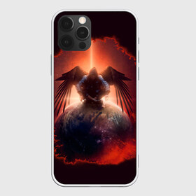 Чехол для iPhone 12 Pro Max с принтом АНГЕЛ в Екатеринбурге, Силикон |  | ангел | земля | космос | неон | планета