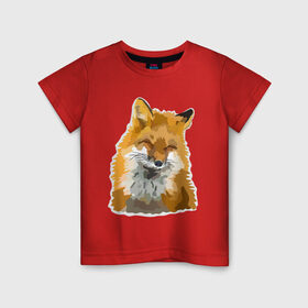 Детская футболка хлопок с принтом Лиса в Екатеринбурге, 100% хлопок | круглый вырез горловины, полуприлегающий силуэт, длина до линии бедер | fox | lisa | красота | лиса | лисичка | плутовка | рыжая