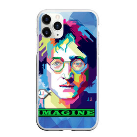 Чехол для iPhone 11 Pro матовый с принтом Джон Леннон Imagine в Екатеринбурге, Силикон |  | Тематика изображения на принте: beatles | imagine | john | lennon | the beatles | битлз | битлы | группа | джон | купить | леннон | леннона | очки | рок н ролл | с группы | хиппи