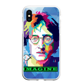 Чехол для iPhone XS Max матовый с принтом Джон Леннон Imagine в Екатеринбурге, Силикон | Область печати: задняя сторона чехла, без боковых панелей | beatles | imagine | john | lennon | the beatles | битлз | битлы | группа | джон | купить | леннон | леннона | очки | рок н ролл | с группы | хиппи